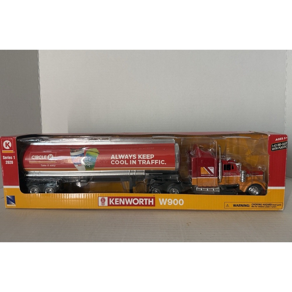 New-Ray 2020 Kenworth W900 Circle K Tanker Truck 1/43 Scale Series 1 Diecast